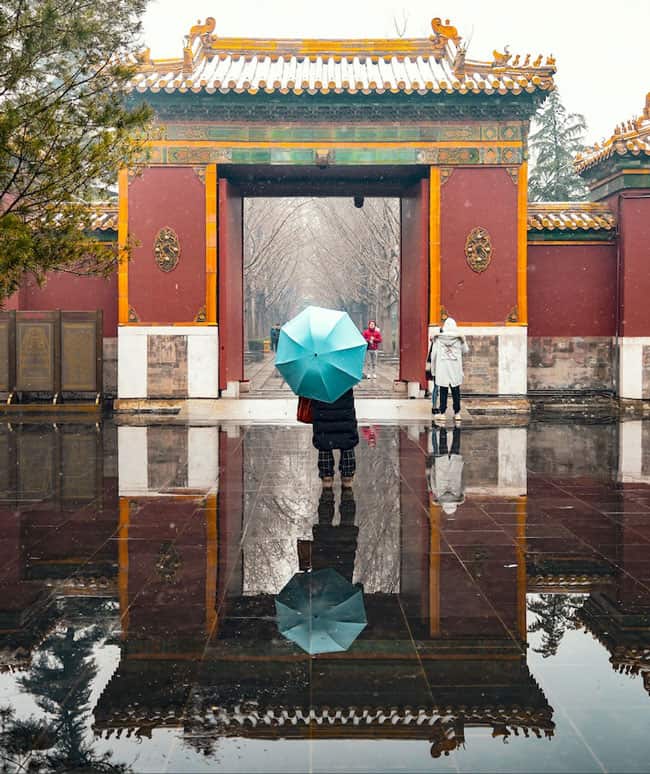 Tempel met Reflectie